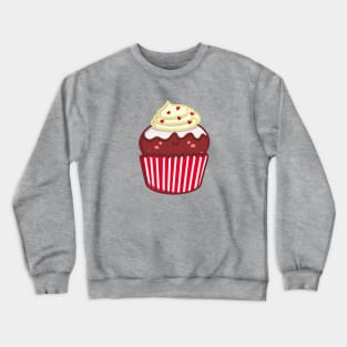 Red velvet cupcake doodle design Crewneck Sweatshirt